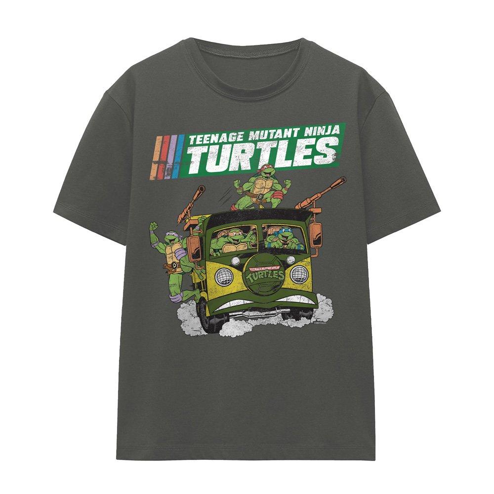 Charcoal - Teenage Mutant Ninja Turtles - Tmnt Tmnt Van T-Shirt Charcoal - 4