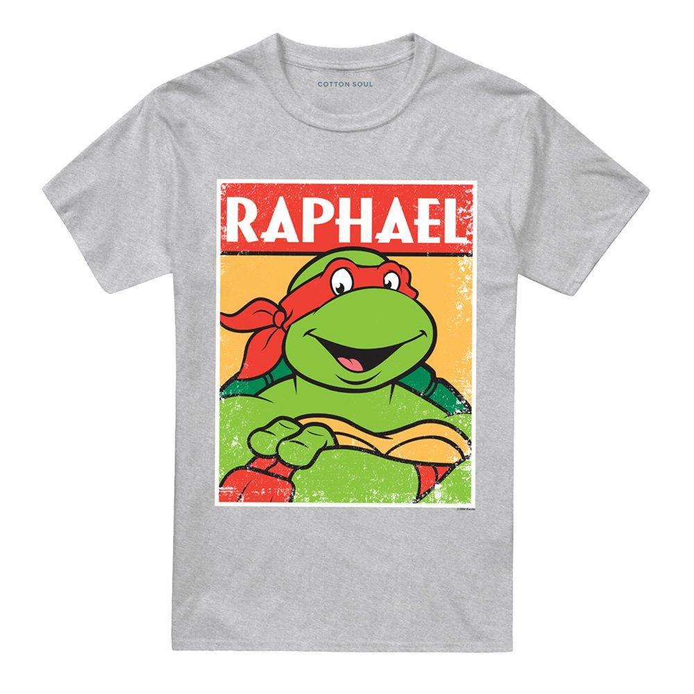 Grey - Teenage Mutant Ninja Turtles - TMNT TMNT Raph Unisex T Shirt Athletic Heather - 4