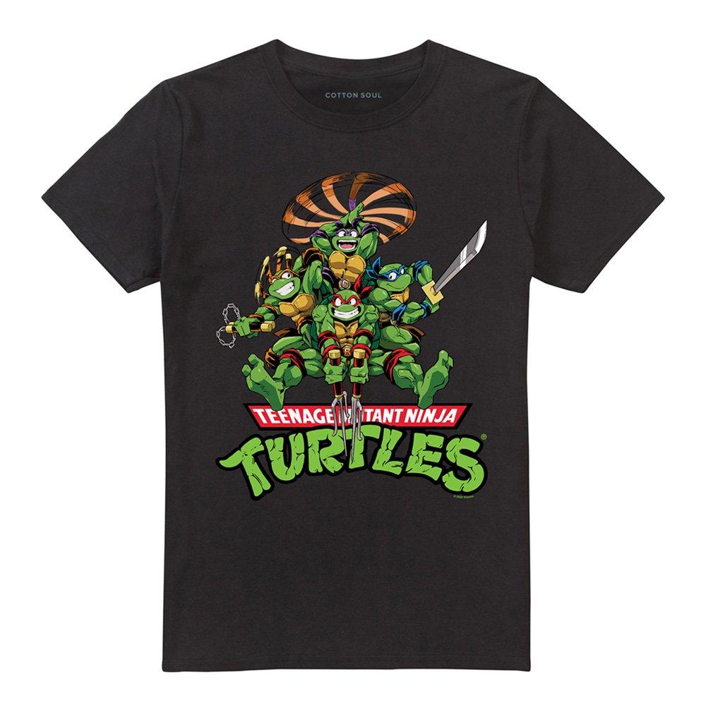 Black - Teenage Mutant Ninja Turtles - Tmnt Manga Turtles T Shirt Black - 4