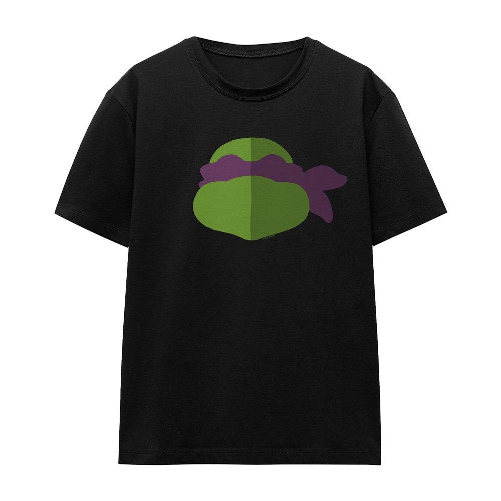 Black - Teenage Mutant Ninja Turtles - Tmnt Donnie Face T-Shirt Black - 4