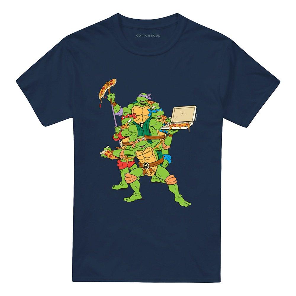 Navy - Teenage Mutant Ninja Turtles - Tmnt Pizza Party T Shirt Navy - 4