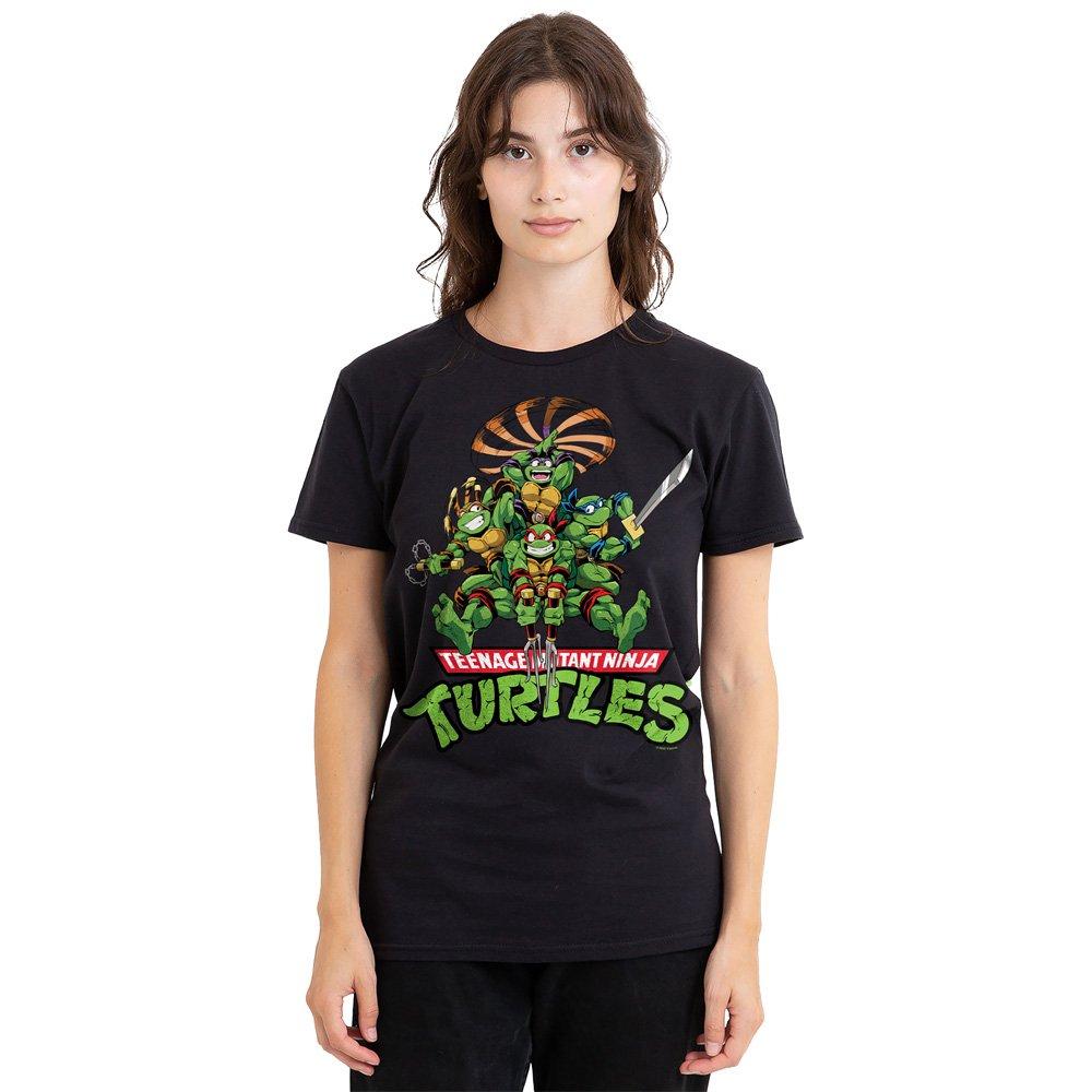 Black - Teenage Mutant Ninja Turtles - Tmnt Manga Turtles T-Shirt Black - 1