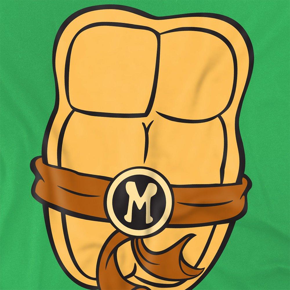 Green - Teenage Mutant Ninja Turtles - Tmnt Michelangelo Chest T Shirt Kelly Green - 2