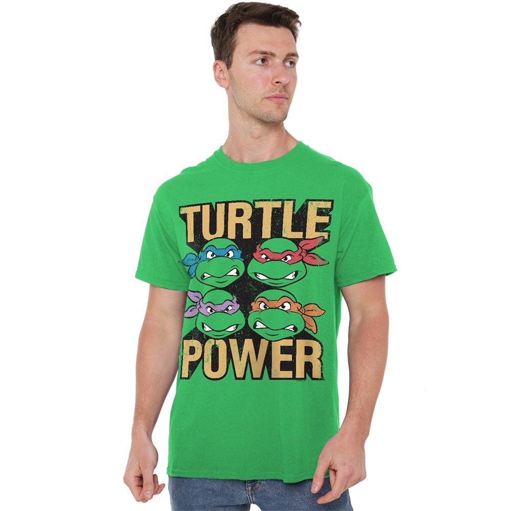 Green - Teenage Mutant Ninja Turtles - Tmnt Turtle Power T Shirt Kelly Green - 1