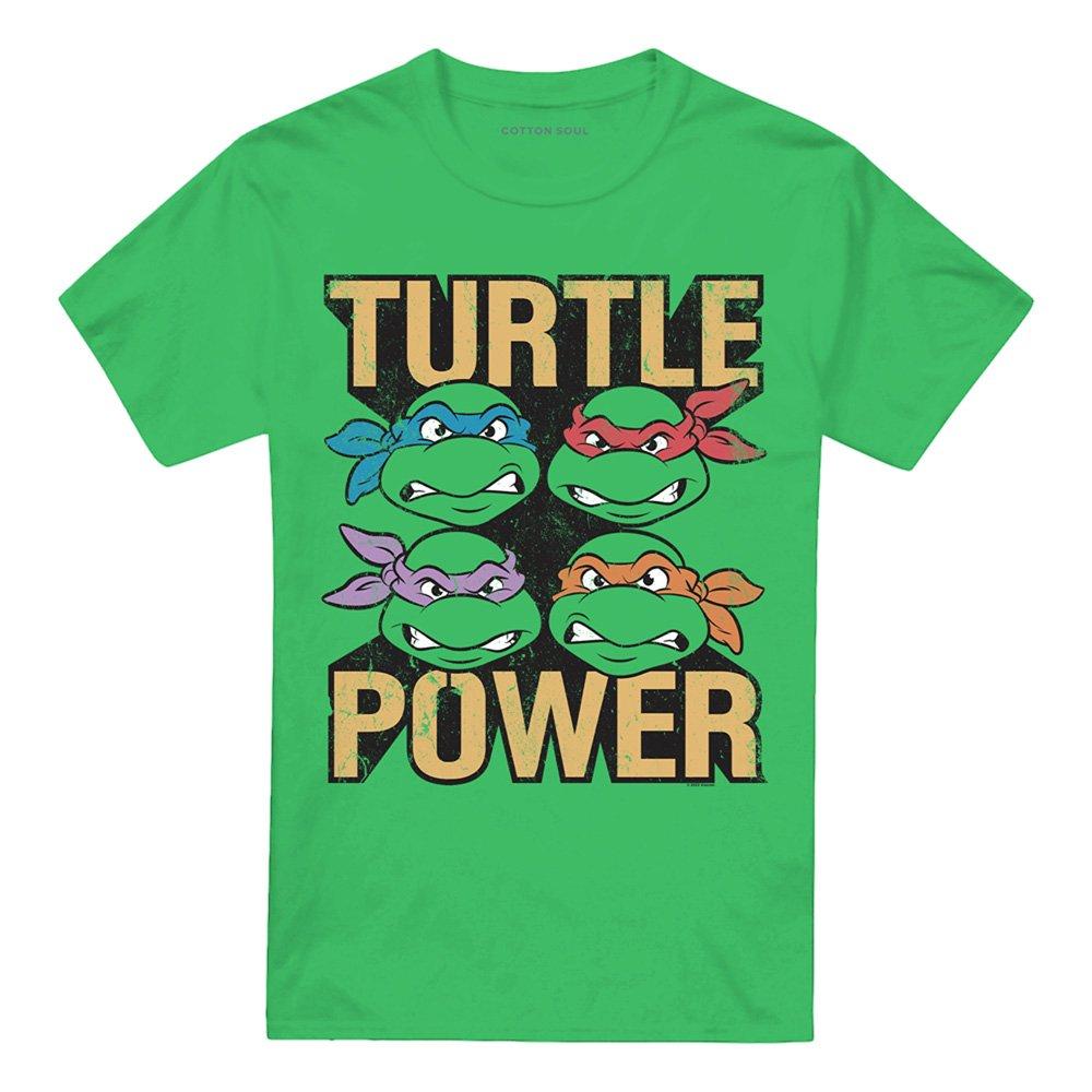 Green - Teenage Mutant Ninja Turtles - Tmnt Turtle Power T Shirt Kelly Green - 4