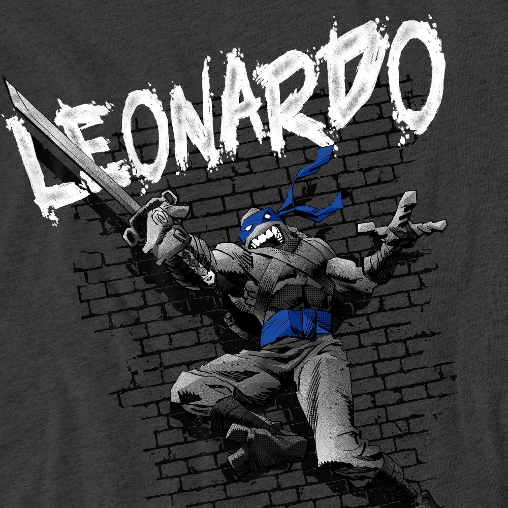 Charcoal - Teenage Mutant Ninja Turtles - Tmnt Tmnt Leonardo T-Shirt-Charcoal - 2