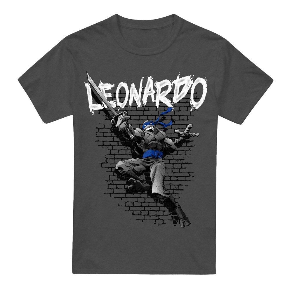 Charcoal - Teenage Mutant Ninja Turtles - Tmnt Tmnt Leonardo T-Shirt-Charcoal - 4