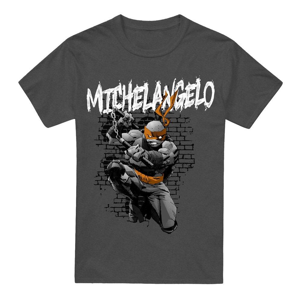 Charcoal - Teenage Mutant Ninja Turtles - Tmnt Tmnt Michelangelo T-Shirt-Charcoal - 4