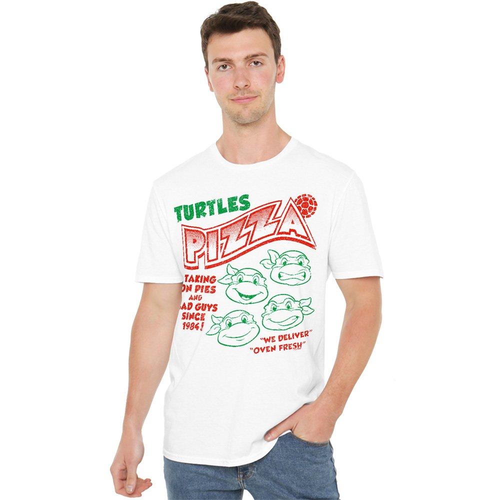 White - Teenage Mutant Ninja Turtles - Tmnt Turtles Pizza T Shirt White - 1
