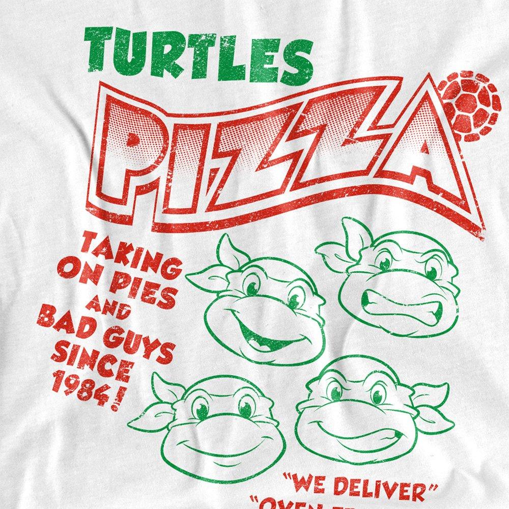 White - Teenage Mutant Ninja Turtles - Tmnt Turtles Pizza T Shirt White - 2