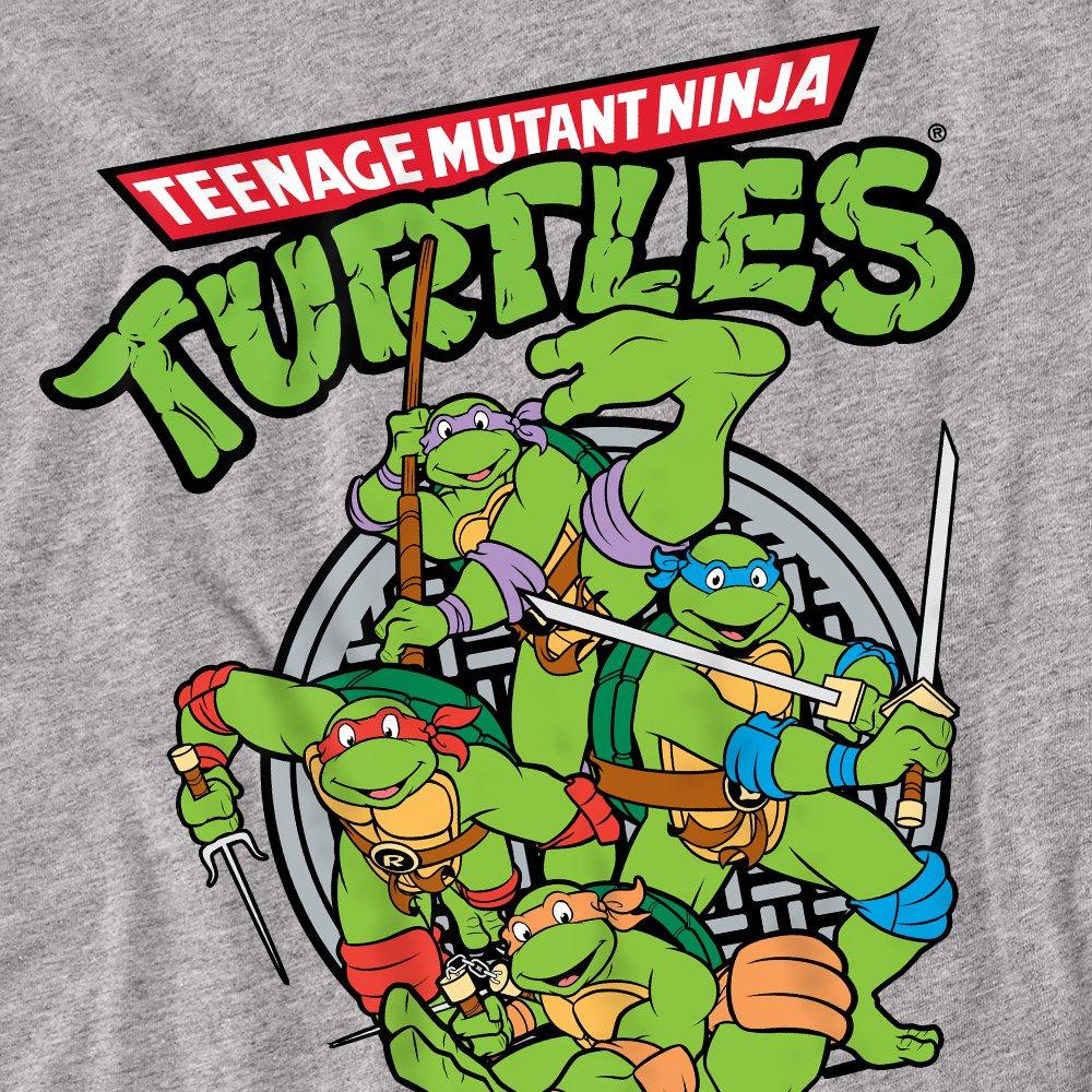 Light Grey - Teenage Mutant Ninja Turtles - Tmnt Group Long Sleeve T-Shirt Athletic Heather - 2