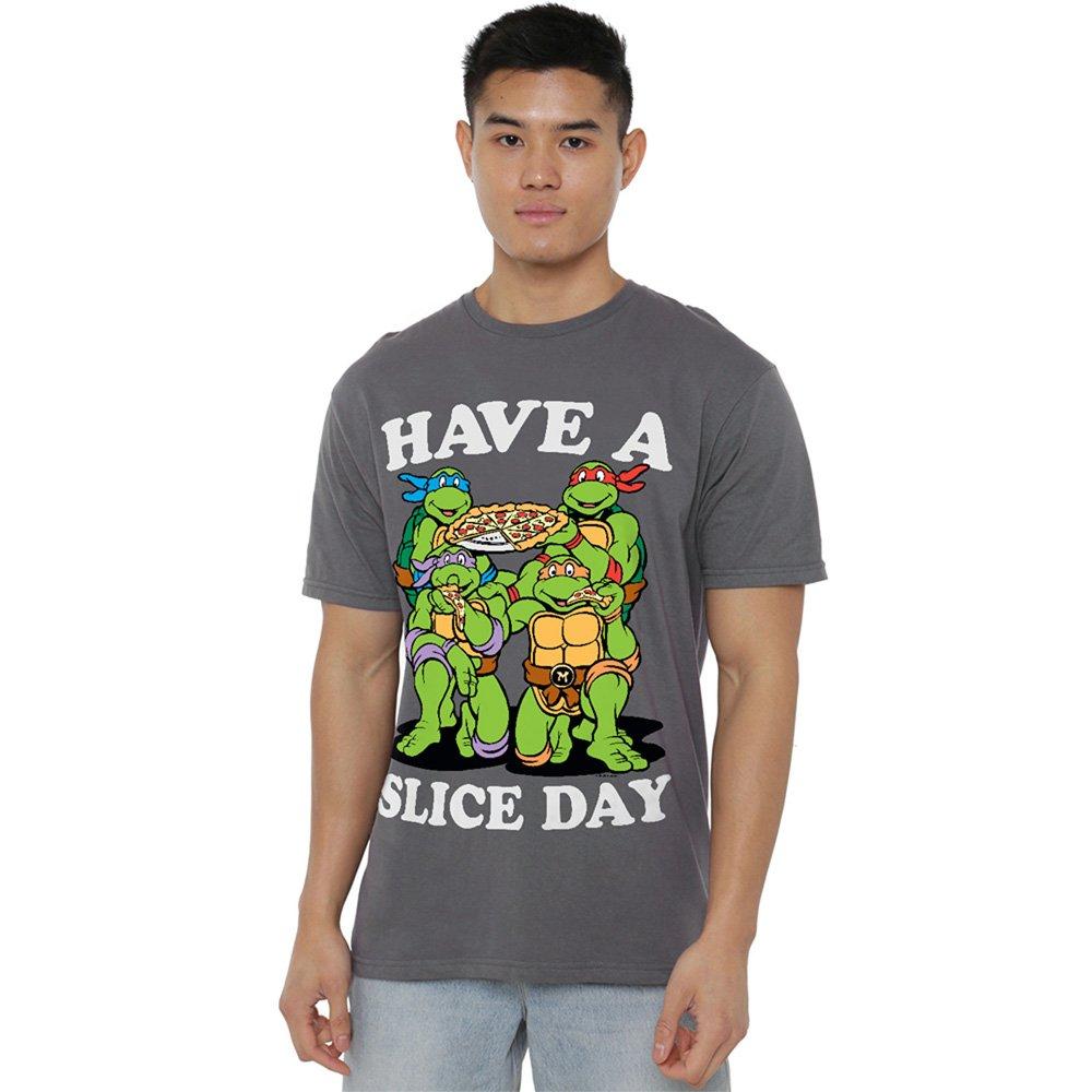 Charcoal - Teenage Mutant Ninja Turtles - Tmnt Have A Slice Day T Shirt Charcoal - 1