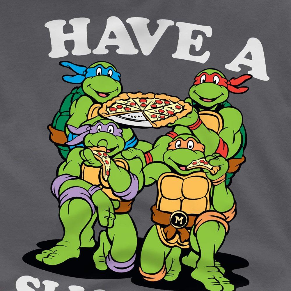 Charcoal - Teenage Mutant Ninja Turtles - Tmnt Have A Slice Day T Shirt Charcoal - 2