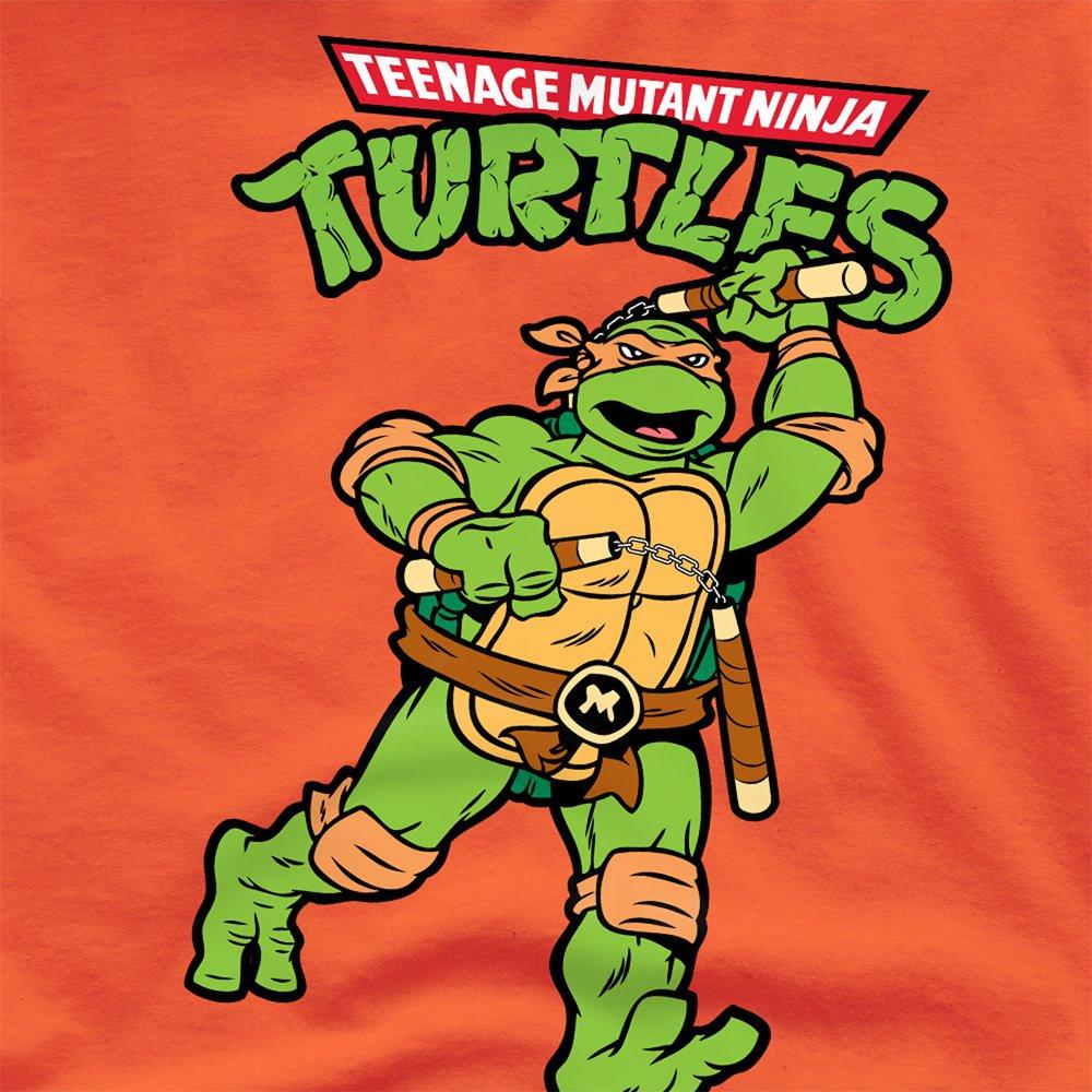 Orange - Teenage Mutant Ninja Turtles - Tmnt Retro Mikey T Shirt Orange - 2