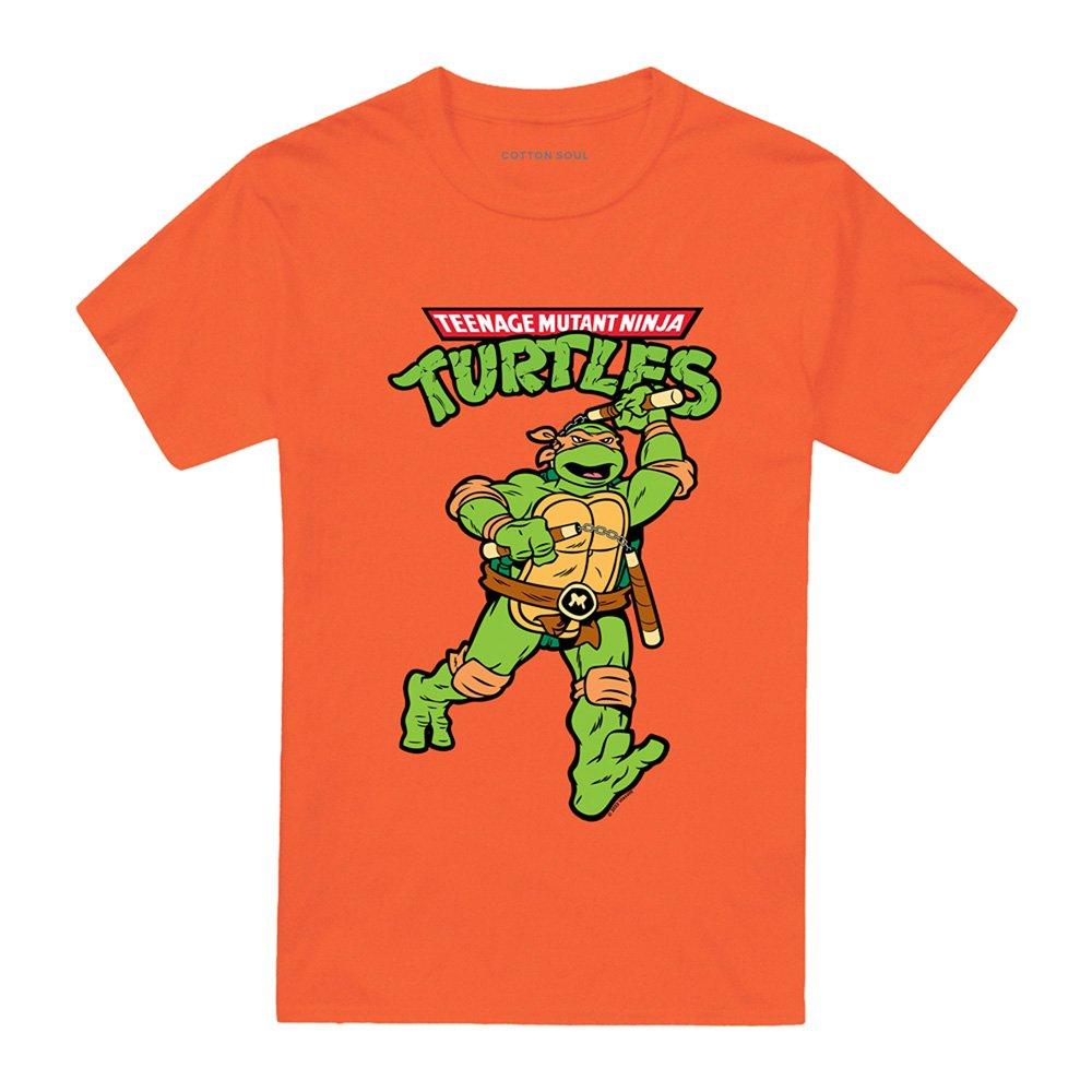 Orange - Teenage Mutant Ninja Turtles - Tmnt Retro Mikey T Shirt Orange - 4