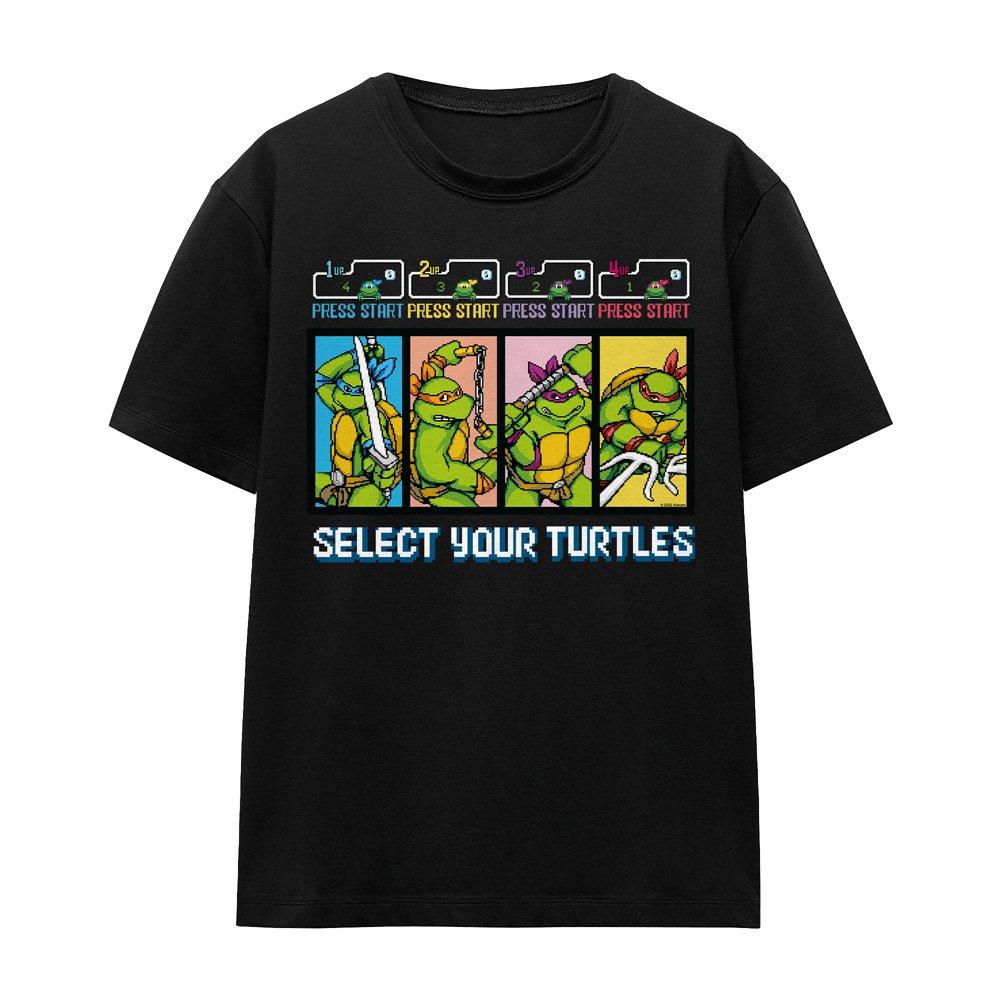 Black - Teenage Mutant Ninja Turtles - TMNT Select Your Turtles Ladies T Shirt Black - 4