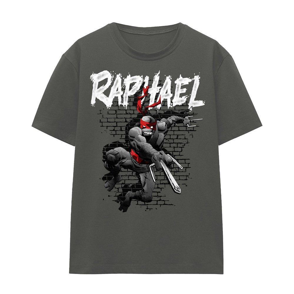 Charcoal - Teenage Mutant Ninja Turtles - TMNT TMNT Raphael Ladies T Shirt Charcoal - 4