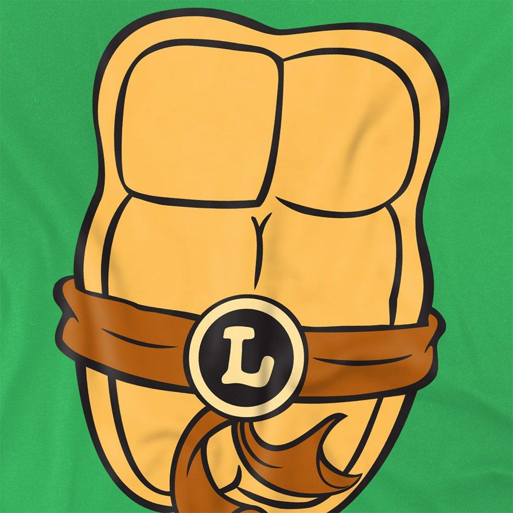 Green - Teenage Mutant Ninja Turtles - Tmnt Leonardo Chest T Shirt Kelly Green - 2