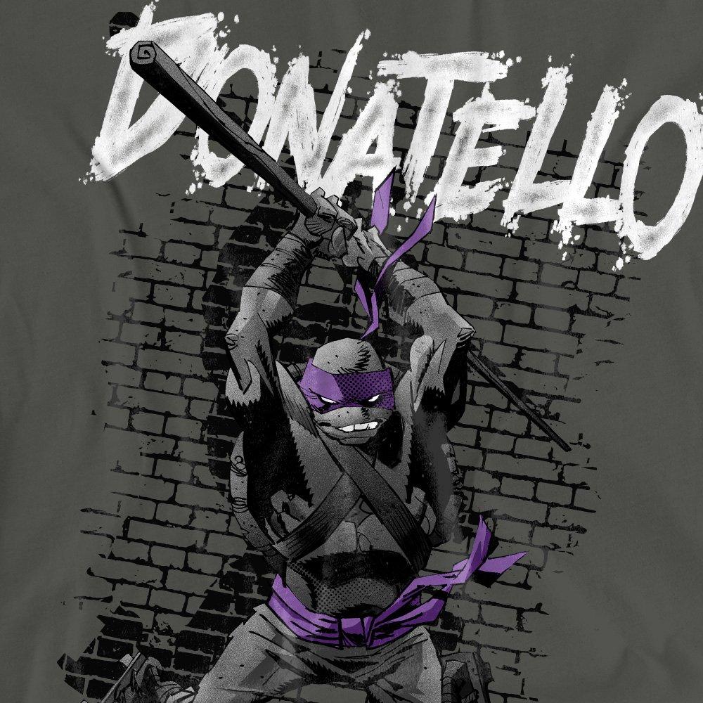 Charcoal - Teenage Mutant Ninja Turtles - TMNT TMNT Donatello Ladies T Shirt Charcoal - 2
