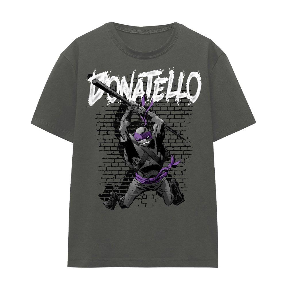 Charcoal - Teenage Mutant Ninja Turtles - TMNT TMNT Donatello Ladies T Shirt Charcoal - 4