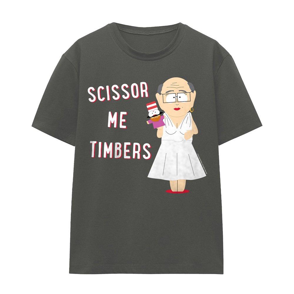 Charcoal - South Park - South Park Scissor Me Timbers T-Shirt Charcoal - 4