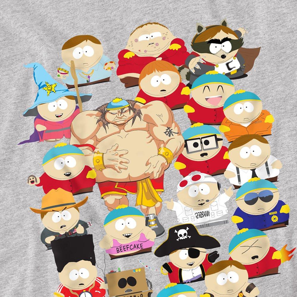 Light Grey - South Park - South Park Many Faces Of Cartman T Shirt Athletic - 2
