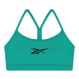 Reebok Lux Skinny Strap Sports Bra Womens Medium Impact