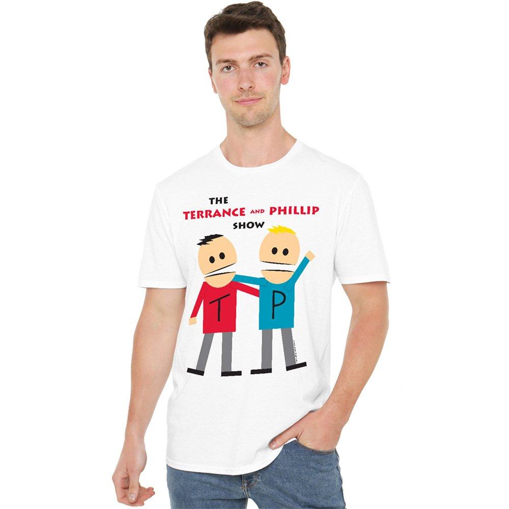 White - South Park - South Park Terrance And Phillip Unisex T Shirt Wh - 1