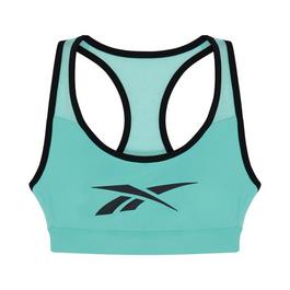 Reebok Lux Racer Vector Sports Bra Womens Medium Impact