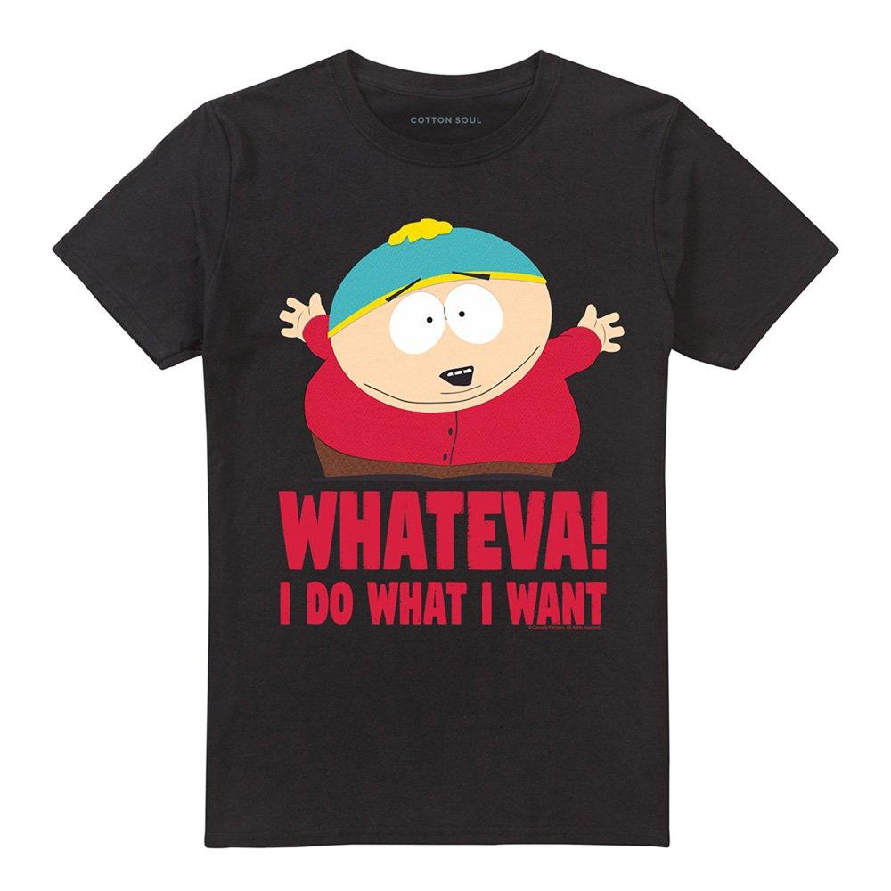 Black - South Park - South Park Cartman Whateva Unisex T Shirt Black - 4