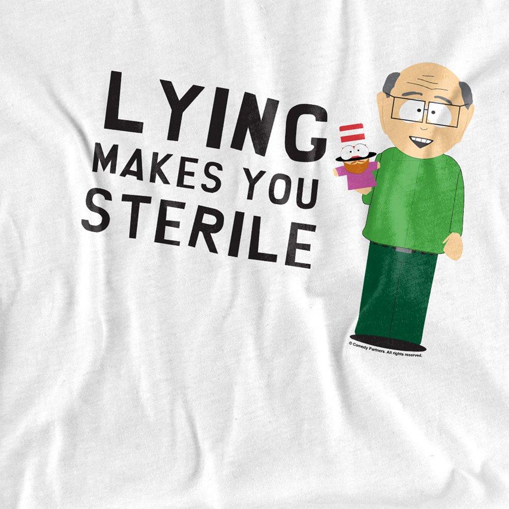 White - South Park - South Park Lying Makes You Sterile Long Sleeve T-S - 2