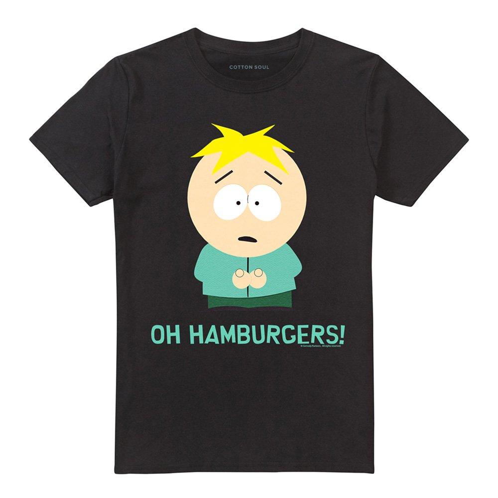 Black - South Park - South Park Butters Oh Hamburgers T Shirt Black - 4