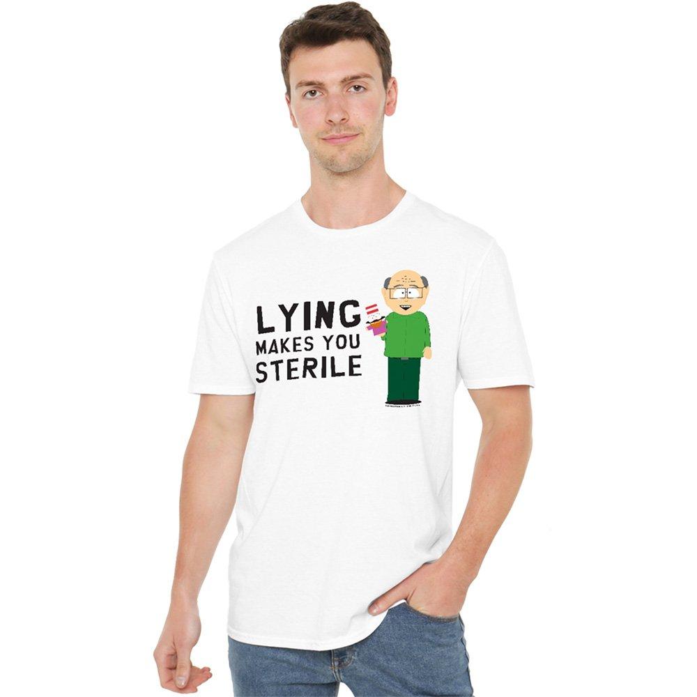 White - South Park - South Park Lying Makes You Sterile Unisex T Shirt - 1