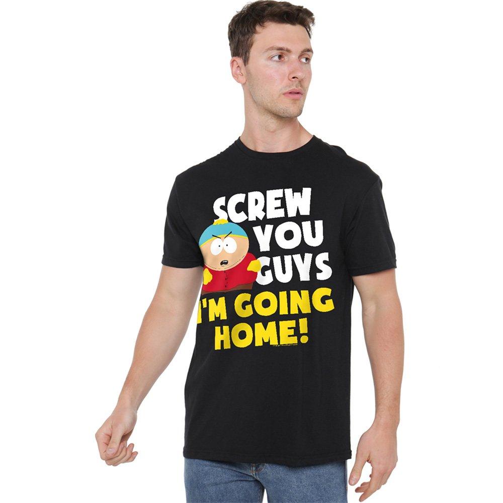 Black - South Park - South Park Cartman Screw You Guys T Shirt Black - 1