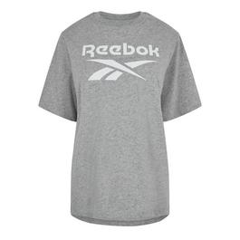 Reebok T-shirt cropped con logo