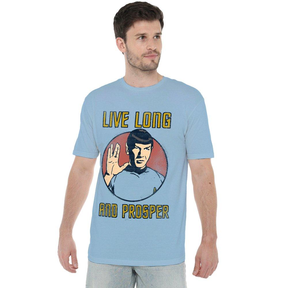 Light Blue - Star Trek - Star Trek Long Life Unisex T Shirt Light Blue - 1