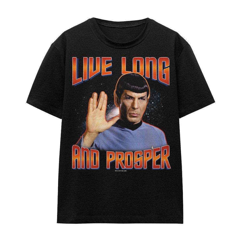 Black - Star Trek - St Original Live Long And Prosper T-Shirt Black - 4