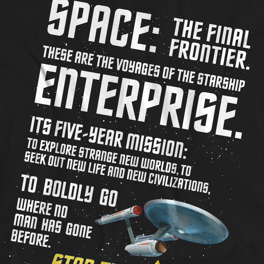 Black - Star Trek - Star Trek Intro T-Shirt Black - 2