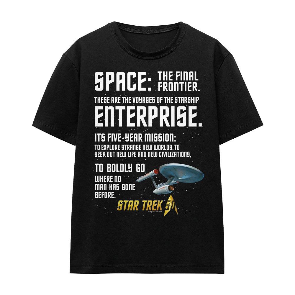 Black - Star Trek - Star Trek Intro T-Shirt Black - 4