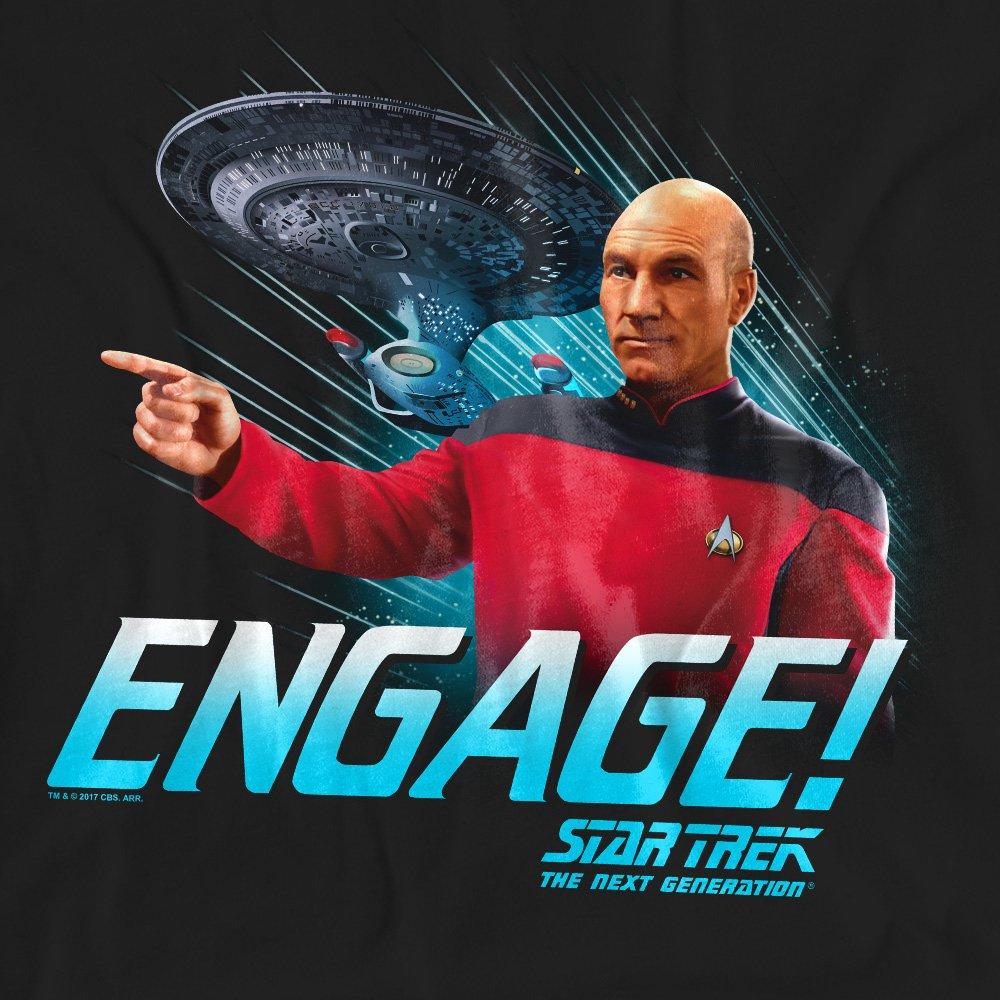 Black - Star Trek - Star Trek Engage T-Shirt Black - 2