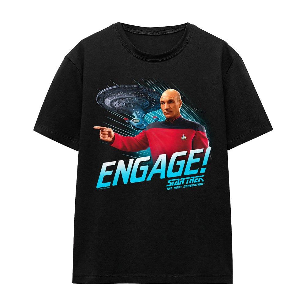 Black - Star Trek - Star Trek Engage T-Shirt Black - 4