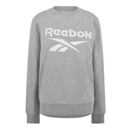 Reebok Identity Logo French Terry Crew Sweatshirt Womens