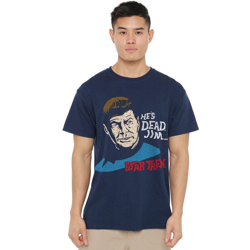 Navy - Star Trek - Star Trek Hes Dead Jim Unisex T Shirt Navy - 1