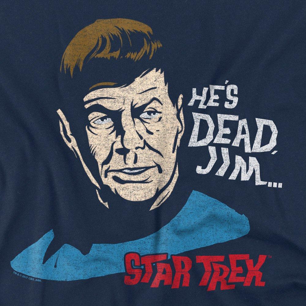 Navy - Star Trek - Star Trek Hes Dead Jim Unisex T Shirt Navy - 2