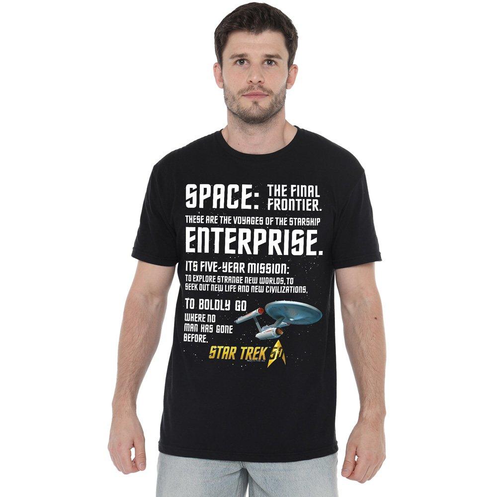 Black - Star Trek - Star Trek Intro Unisex T Shirt Black - 1
