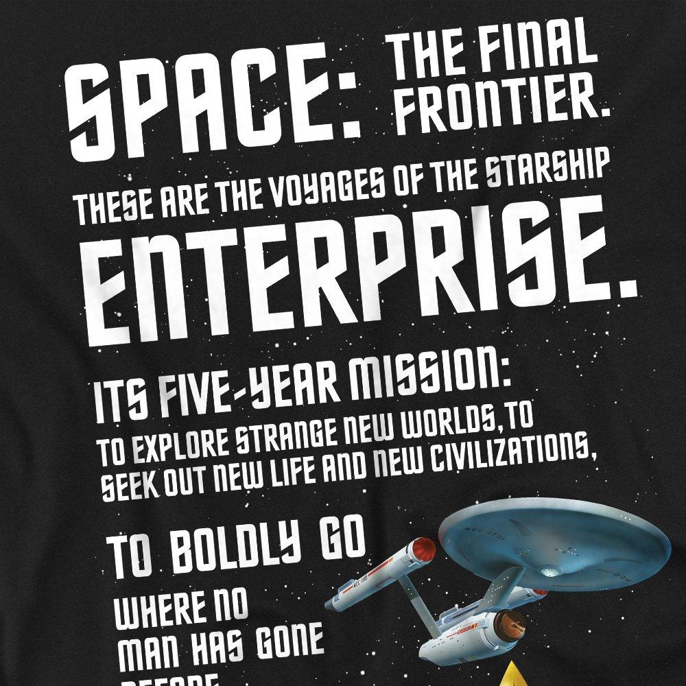 Black - Star Trek - Star Trek Intro Unisex T Shirt Black - 2