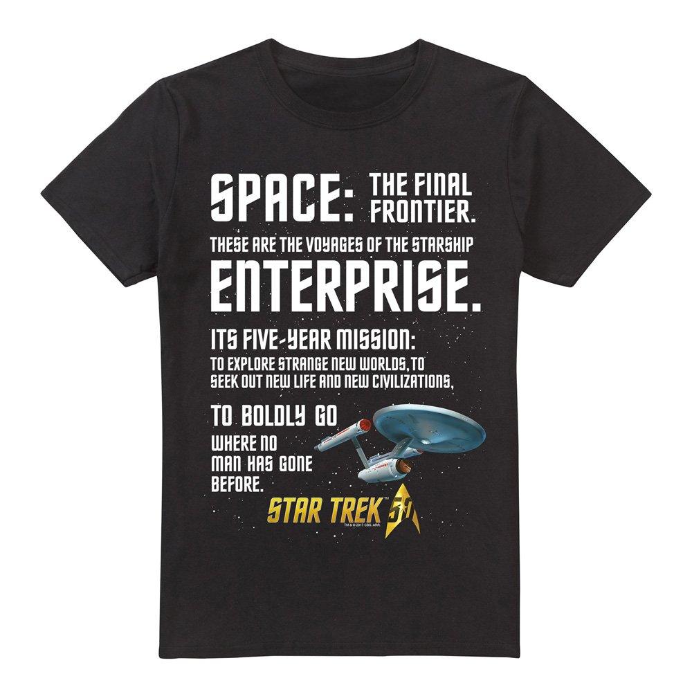 Black - Star Trek - Star Trek Intro Unisex T Shirt Black - 4