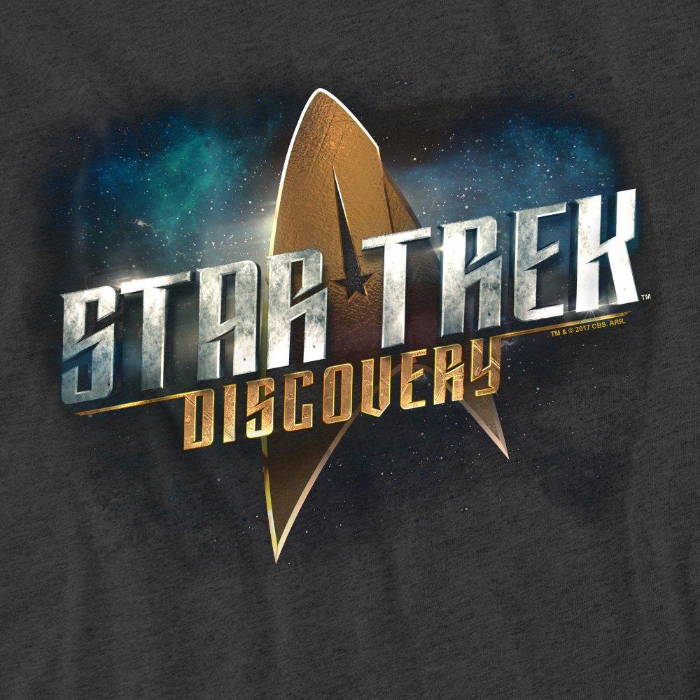 Charcoal - Star Trek - Star Trek Discovery Discovery Logo-Adult Heather - 2