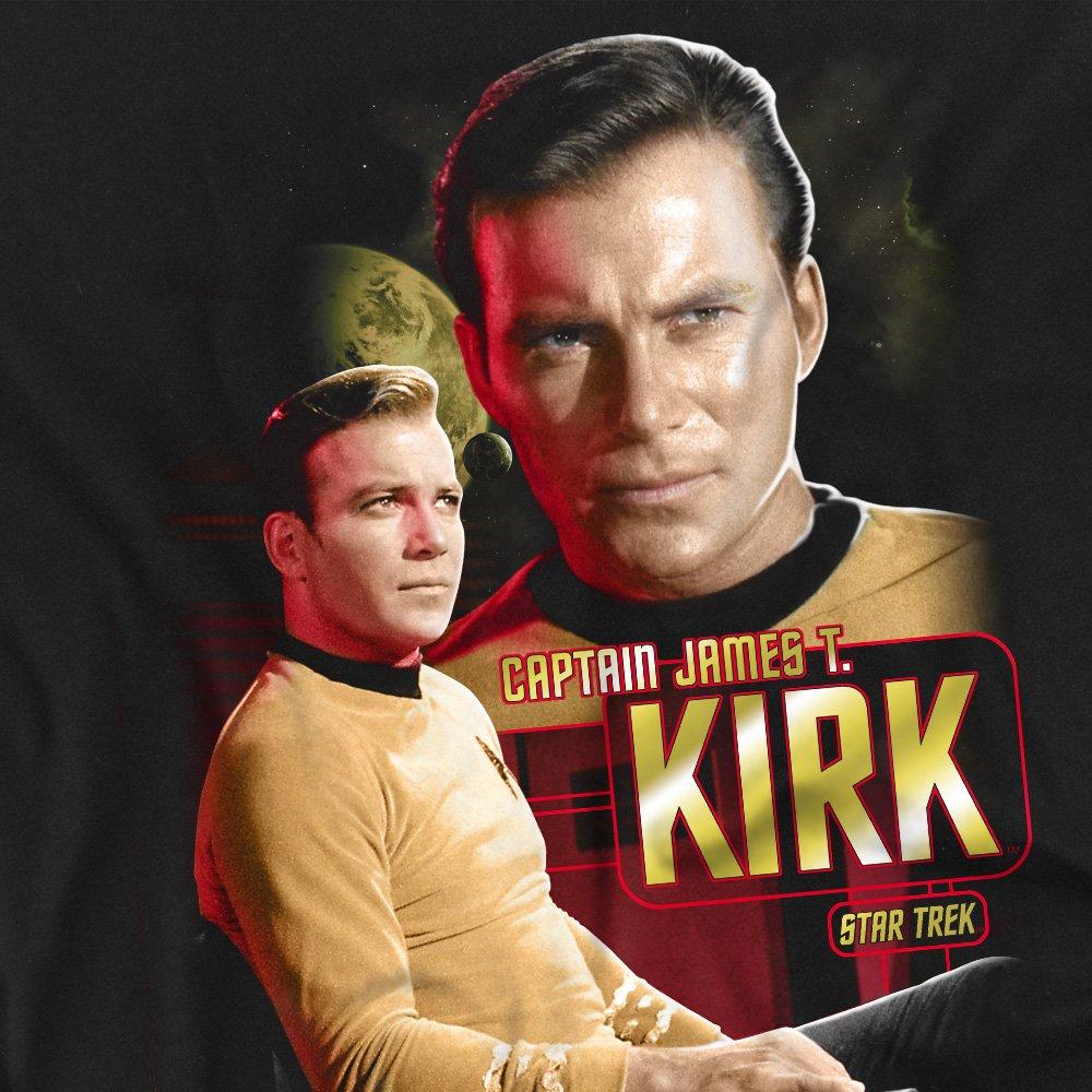 Black - Star Trek - Star Trek Captain Kirk T Shirt Black - 2