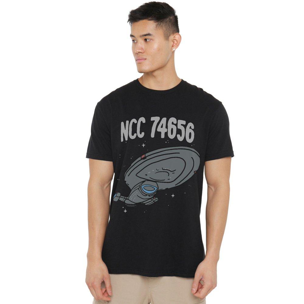 Black - Star Trek - Star Trek The Intrepid Class T Shirt Black - 1